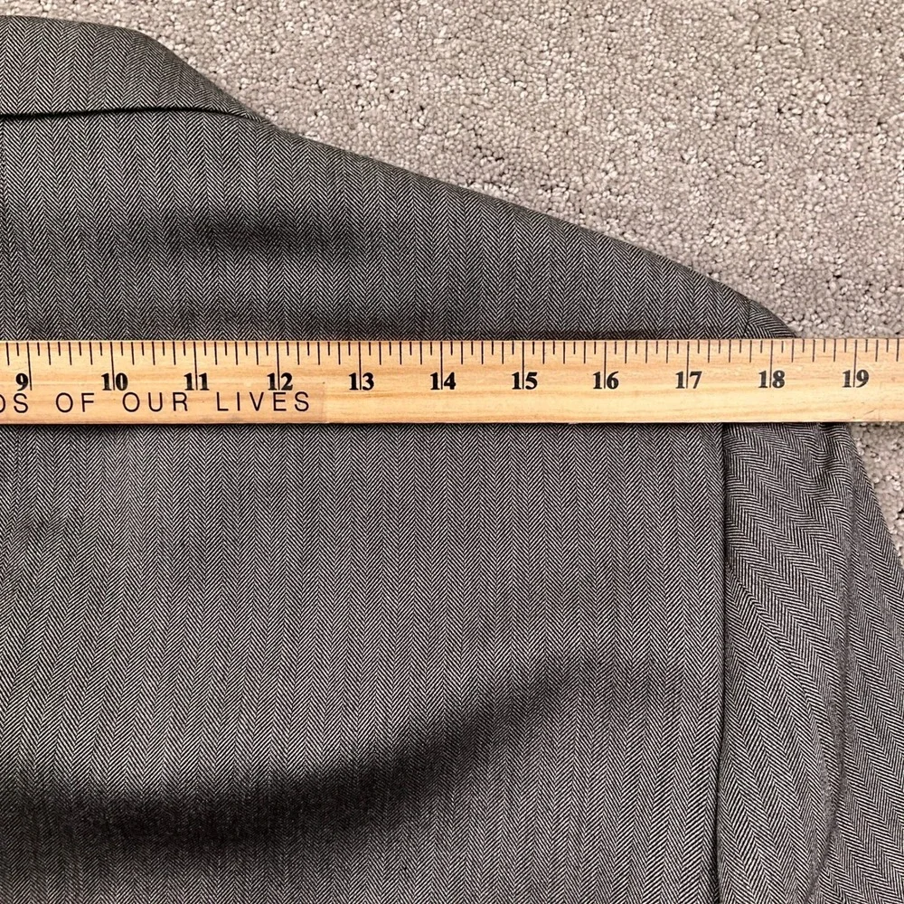 Lauren Ralph Lauren Blazer Mens 40R Gray Herringbone Camel Hair‎ Wool Sport Coat